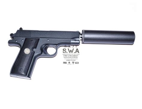 Страйкбольный пистолет G.2A с глушителем (Galaxy)