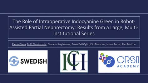 The Role Of Intraoperative Indocyanine Green In Robot Assisted Partial