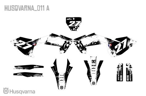 Наклейки на мотоцикл Husqvarna 011 - 24graphics.ru - Наклейки