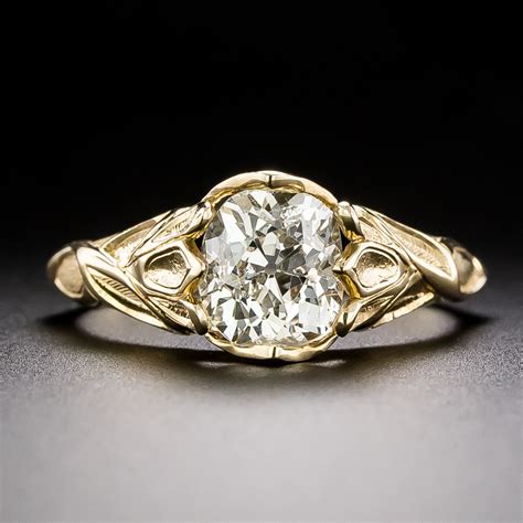 Lang Collection 156 Carat Diamond Art Nouveau Style Ring Gia L I1