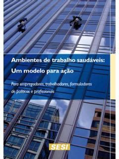 Ambientes de trabalho saudáveis Um modelo para ambientes de