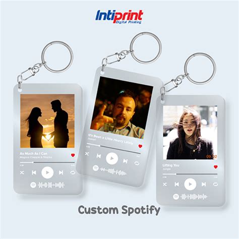 Gantungan Kunci Akrilik Spotify X Cm Intiprint