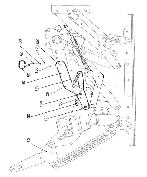 Recliner Chair Mechanism Diagram