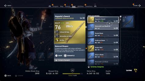 assassins creed origins guide  rare  legendary weapons