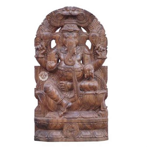 Engineered Wood Wooden Ganpati Statue, Home at Rs 9500 in Kallkurichi ...