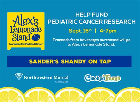 Alex's Lemonade Stand - Crooked Thumb Brewery | Safety Harbor