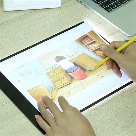 Цифровой A4 светодиодный графический планшет для рисования, игрушки для ...