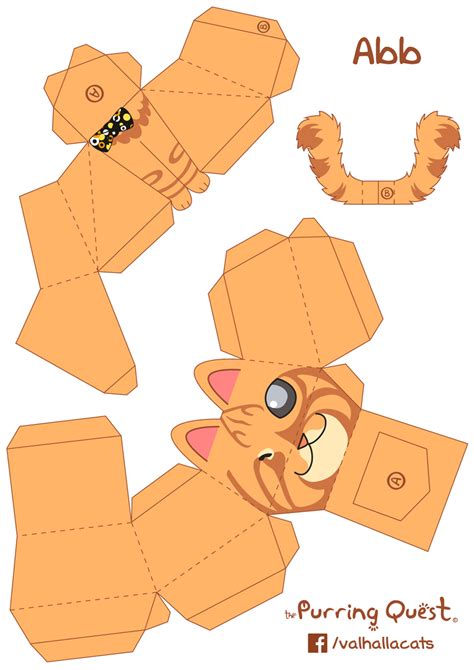 The Purring Quest Papertoy On Behance Paper Toy Design Paper Dolls