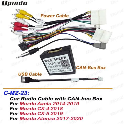 Car Radio Cable Can Bus Box Adapter For Mazda Axela Cx 4 Cx 5 Atenza Wiring Harness Power