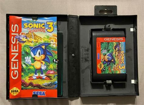 Sonic The Hedgehog 3 Item Box And Manual Sega Genesis