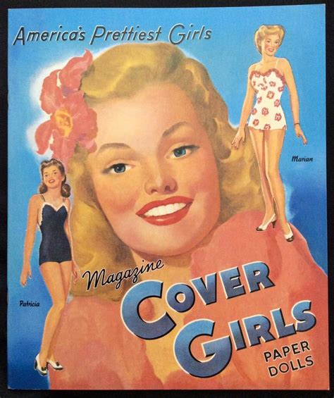 Magazine Cover Girls Paper Doll Book Repro Of 1944 Merrill Bk 8 Pgs