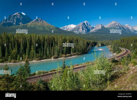 Morants Curve On The Canadian Pacific Railroad By The Bow River Near