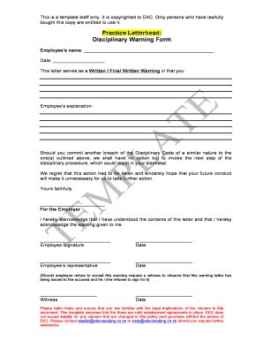 Fillable Online Ekconsulting Co Practice Letterhead Disciplinary