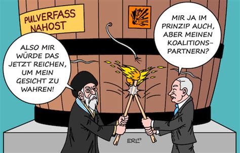 Iran Gegen Israel Ii Von Erl Politik Cartoon Toonpool