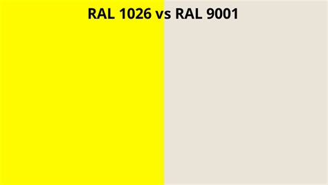 Ral 1026 Vs 9001 Ral Colour Chart Uk