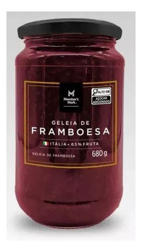 Geleia De Framboesa Italiana Member S Mark Vidro 680g MercadoLivre