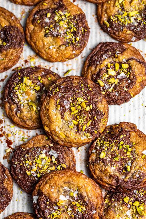 Salted Pistachio Chocolate Chunk Cookies Mikebakesnyc