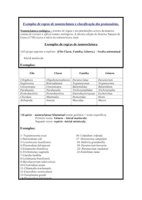 Doc Exemplos De Regras De Nomenclatura E Classifica O Dos Ucbweb