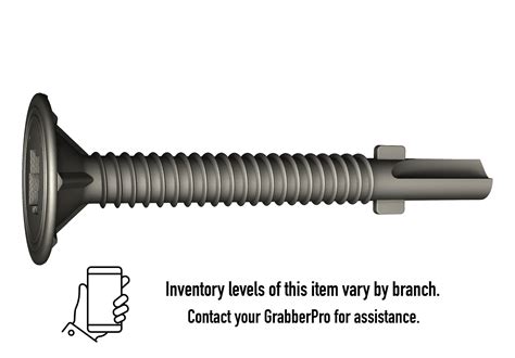 Grabber | 8 x 1-1/4-in LOX Drive, Flat Wafer Head, Fine Thread, Winged ...