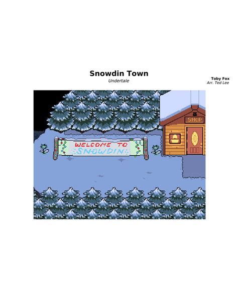 Snowdin Town 〖Undertale〗 sheet music for Piano, Percussion, Harp ...