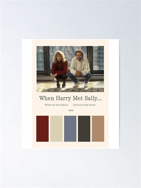 When Harry Met Sally Poster For Sale By Milliemarcroft Redbubble