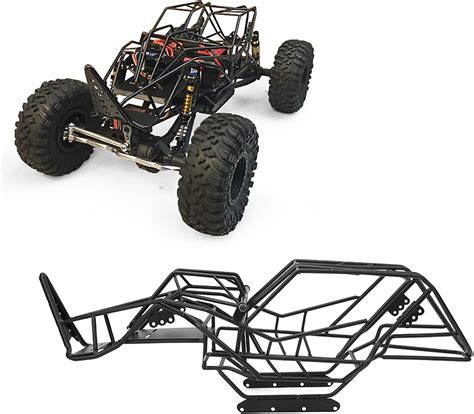 Rc Car Frame Black Metal Welding Roll Cage Frame Body Chassis For Axial Wraith 110 Scale Rc