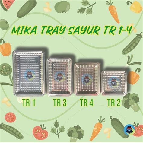 Jual Mika Tray Plastik Sayur Dan Buah Tr Tebal Alas Sayur Dan