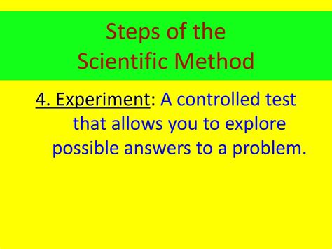 Steps Of The Scientific Method Ppt Download