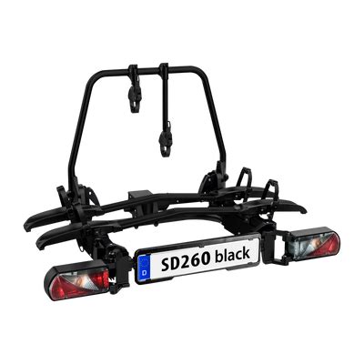 Fahrradträger Eufab SD260 black für 2 Fahrräder Montage auf der