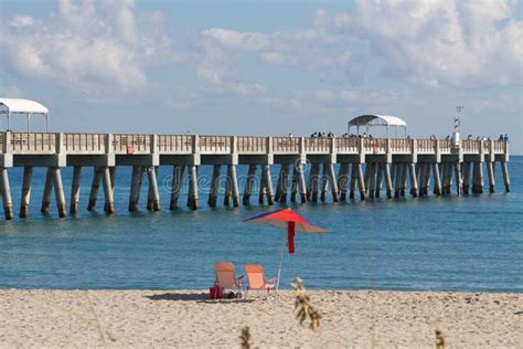 Ocean Pier and Beach stock photo. Image of beach, landmark - 22868402