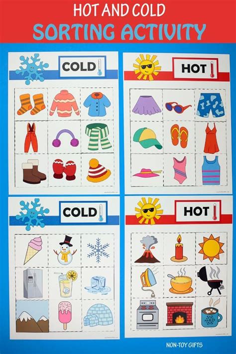 Hot And Cold Sorting Activity Artofit