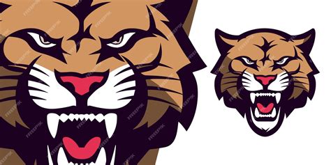 Premium Vector Bold Minimalist Cougar Logo Eyecatching Vector Illustration For Sport And