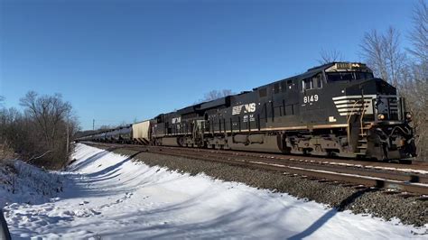 Ns 8149 And 3626 Lead Eastbound Tanker Train At Lake Street 1222020