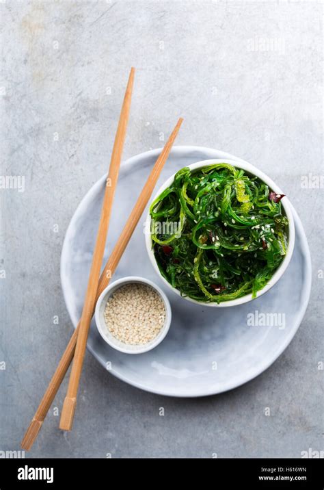 Traditional Japanese Appetizer Salad Served In A Small Bowl And