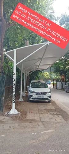 PVC White Car Parking Roofing Shed At Rs 340 Sq Ft In New Delhi ID