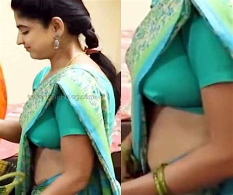 Tamil Tv Serial Actress C4 11 Hot Saree Midriff Hd Caps Starcelebblog