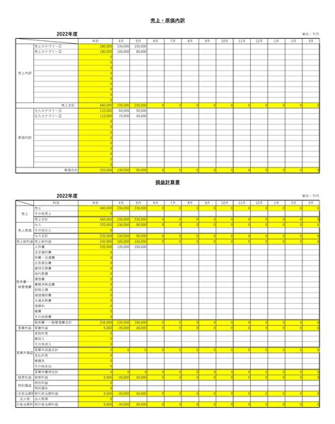 【税理士監修】損益計算書（5年分）テンプレート（エクセル） 会計ソフト「マネーフォワード クラウド会計」