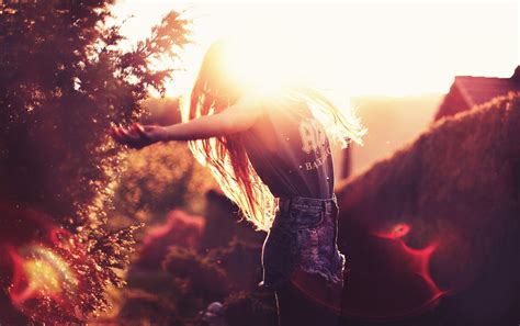 Wallpaper Sunlight Women Sunset Red Light Color Photograph