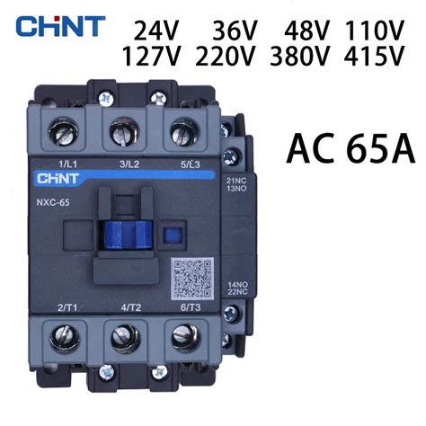 Chint Nxc 65 Contactor 65a Ac 24v 36v 48v 110v 127v 220v 380v 415v