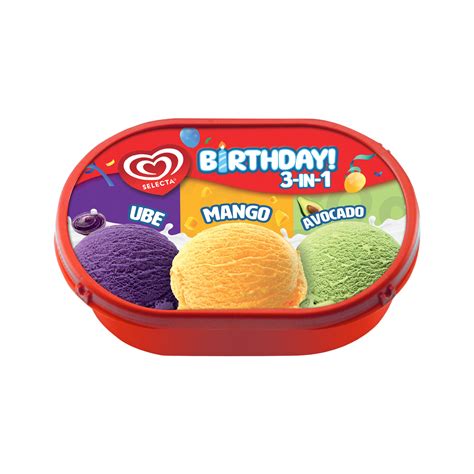 Selecta Birthday 3in1 Choco - Vanilla - Strawberry | Selecta