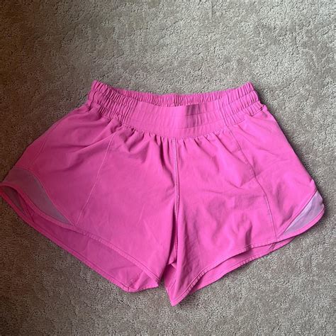 Lululemon Hot Pink Hotty Hot Shorts Size Depop