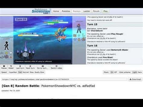 Pokemon Showdown Gen 8 Random Battle (1st Battle Video) : r ...