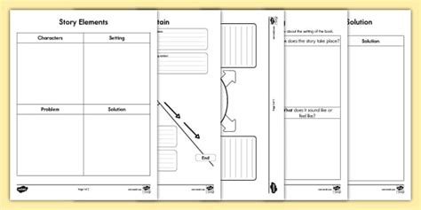 Story Elements Graphic Organizer Resource Twinkl Usa