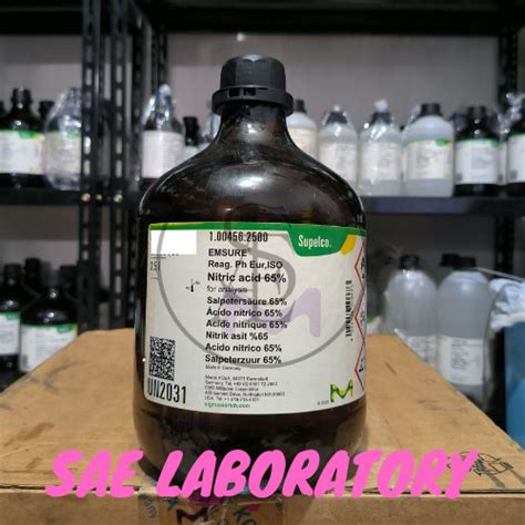 Jual Nitric Acid Asam Nitrat Hno Pro Analis Merck L