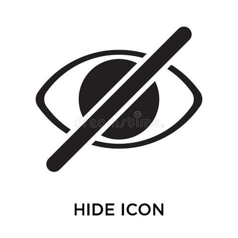 Hide Icon Vector Sign And Symbol Isolated On White Background Hide