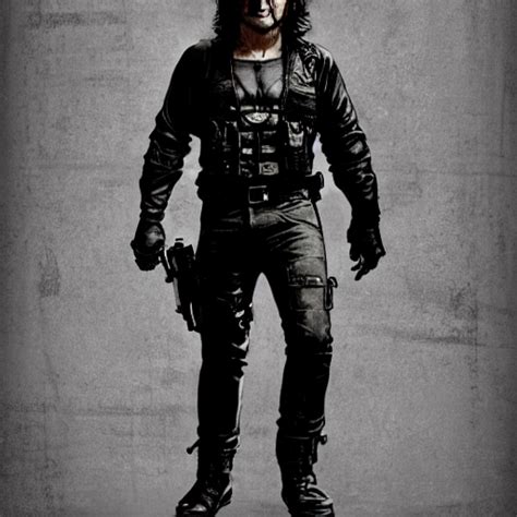 KREA AI John Lennon As Frank Castle The Punisher Guns Ul