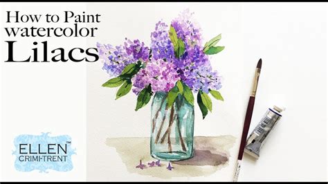 Watercolor Lilac Painting For Beginners YouTube