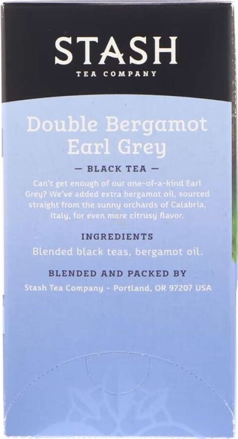 Stash Double Bergamot Earl Grey Black Tea Tea Bags Ebay