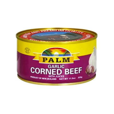 PALM GARLIC CORNED BEEF WITH JUICES 326G Lazada PH