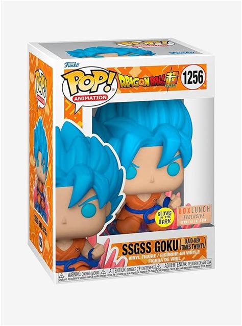 Funko Pop Animation Dragon Ball Super Ssgss Goku Kaio Ken Times Twenty Figura De Vinilo Que